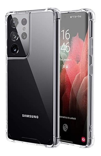 Funda reforzada antiimpacto para Samsung Galaxy S22 Ultra 6.8 Color Transparente