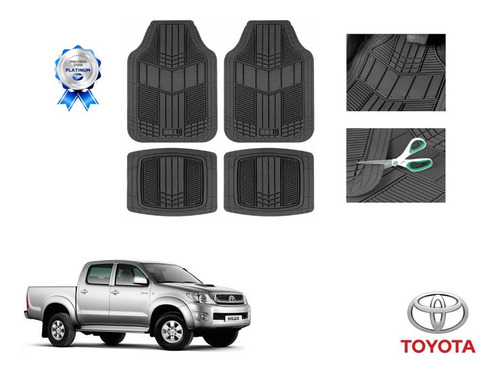 Tapetes 4pz Economico Ligero Toyota Hilux 2007 A 2012