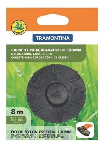 Carretel De Bordeadora + 8 Metros De Tanza 1.8 Mm Tramontina