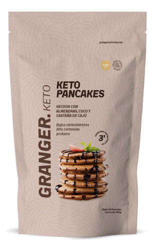 Keto Pancakes Granger X450gr Dieta Keto Coco Caju Almendras
