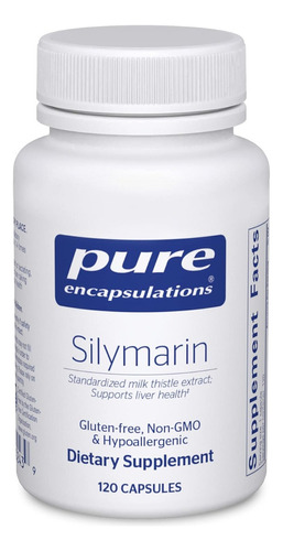 Silimarina Pure Encapsulations 120 Cápsulas