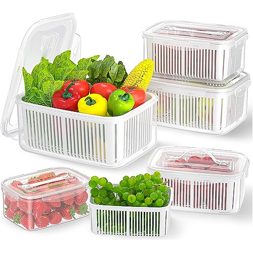 Contenedores De Almacenamiento De Frutas Para Refrigerador, 