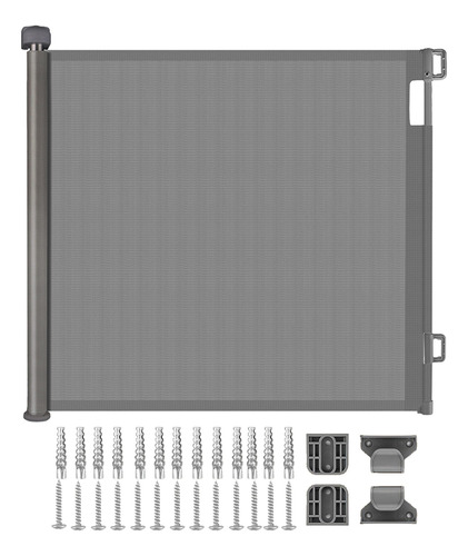Baranda Reja Puerta Seguridad Retráctil Para Bebe Y Mascotas
