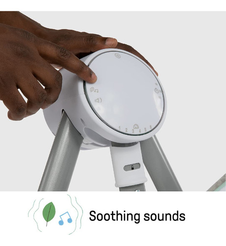 Ingenuity Anyway Sway Om-9m, Silla Mesedora Para Bebé, Color Gris
