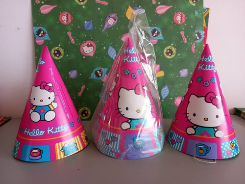 Sanrio - Hello Kitty - Piñateria Gorrito Con Liga Empaque 8 