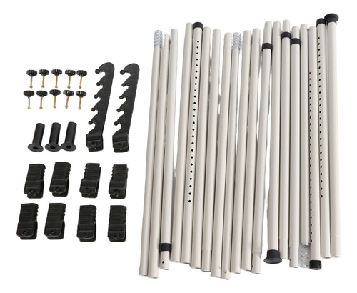 4 Polos Grament Rack Rellage Rack Para El Armario De La