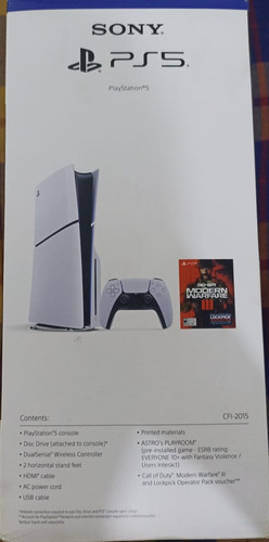 Consola Ps5 Playstation 5 Slim Versión Disco Call Of Duty 1t