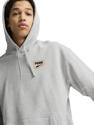 Buzo Puma Downtown Graphic Sportstyle Hombre Moda Gris