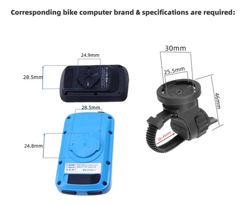 Soporte De Ciclocomputador Para Manillar Tt Y Aero Bar Sukou