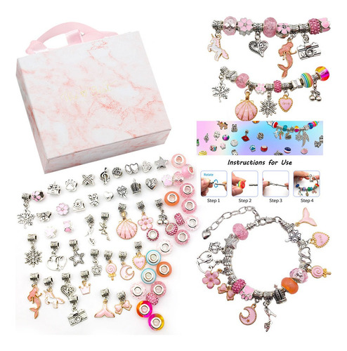 Korean Personalized Bracelets & Pendants Kit 63 Piece