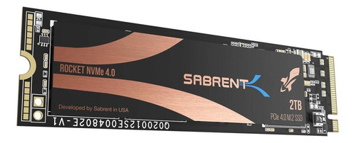 Disco sólido SSD interno Sabrent  SB-ROCKET-NVMe4 2TB