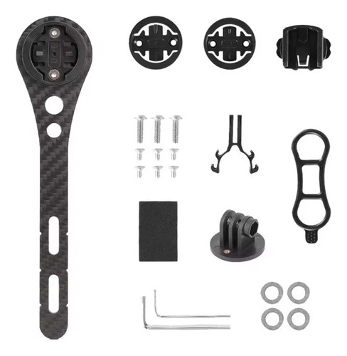 Base Soporte Garmin Bryton Wahoo, Fibra Carbono.
