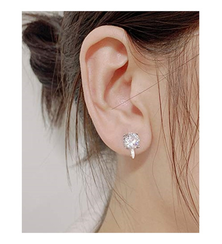 Aretes De Tuerca Con Clip Para Mujeres