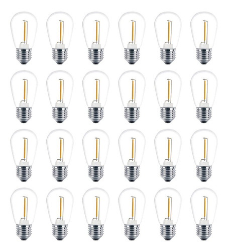 Paquete De 24 Bombillas Led S14 De 3 V De Repuesto, Inastill