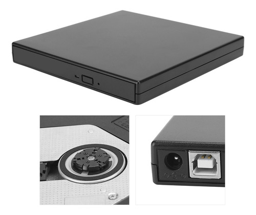 Unidade Óptica Portátil Externa Usb2.0 Dvd De Alta Velocidad