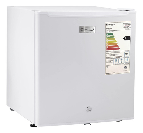 Heladera Mini Bar Frigobar Bajo Mesada Congelador 50l Color Blanco