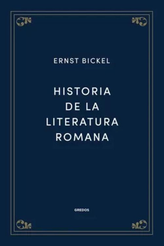 Libro Historia De La Literatura Romana