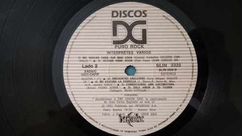 Puro Rock (charly García, Baglietto, Aznar, Los Abuelos) Lp (Usado)