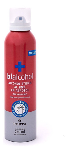 Alcohol Etílico 70% Aerosol - Bialcohol (250ml) X Mayor