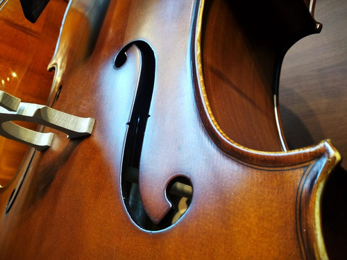 Cello/violoncello 4/4 Todo Sólido Con Funda Y Arco,