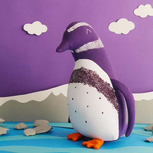 Muñeco De Apego Pinguino Patagónico - Bicho Canasto