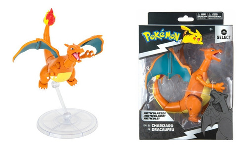 Imagen 2 de 3 de Figura Muñeco Pokemon Charizard Ultimate Select Juguete Niño