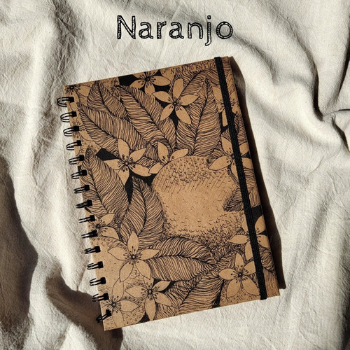 Cuaderno Ecologico A5, Tapa Dura, Con Diseño.