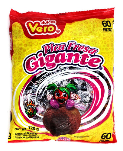 PICA FRESA GIGANTE 60 PIEZAS De 720 GR