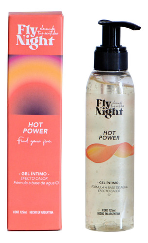 Gel Lubricante Intimo Anal Calor Fly Night Hot Power 125ml