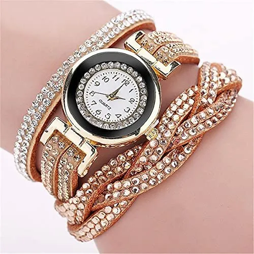Cdybox Reloj De Moda Con Diamantes De Imitación, Pulsera De