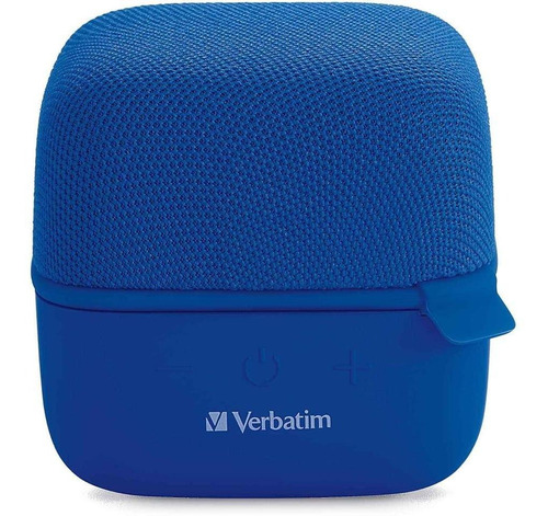 Bocina Portátil Cube Verbatim, Bluetooth, Usb, Azul /70226