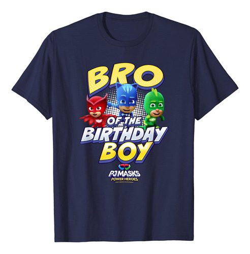 Polera Con El Logo De Bro Of The Birthday Boy De Pj Masks