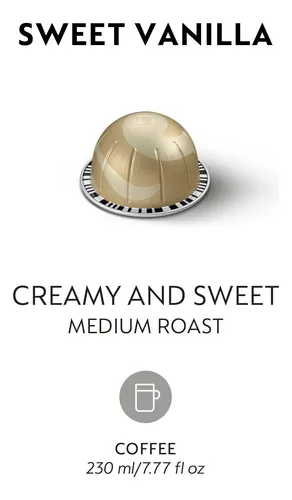 Cápsulas De Café Nespresso Vertuo Sweet Vanilla 30 Cápsulas