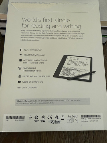 Kindle Scribe Sin Uso 16 Gb Con Básico Pen (Usado)