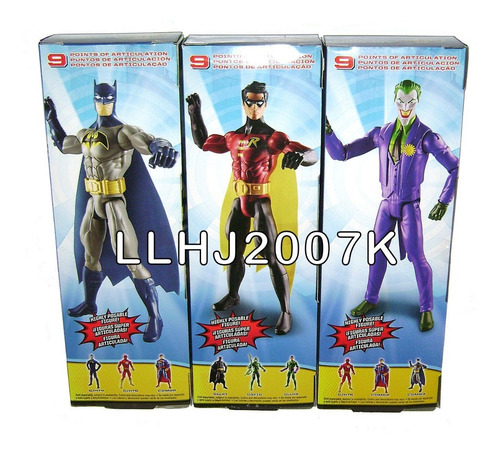 Lote Batman - Robin & The Joker Core 12 Pulgadas Dc Baf (Usado)