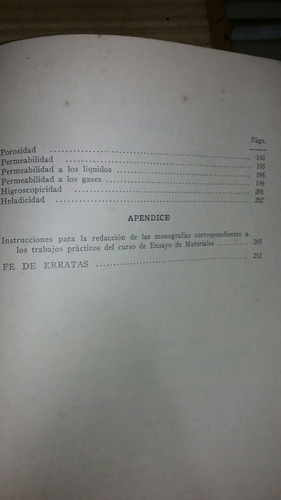 Curso De Ensayo De Materiales . Udelar Montevideo 1948 (Usado)