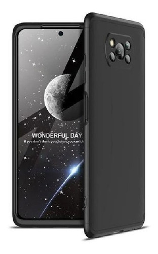 Carcasa Para Xiaomi Poco Phone X3 Antigolpe Gkk Color Negro