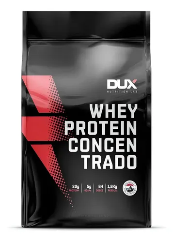 Whey Protein Concentrado Dux Nutrition 1,8 Kg Sabor Without Flavor Natural / Sem Sabor - Foto oficial e menor preço