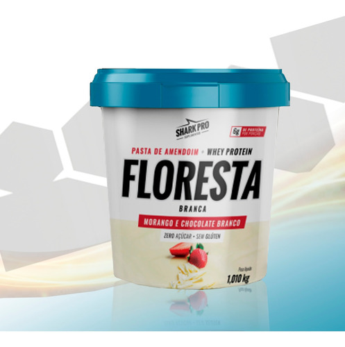 Shark Pro Pasta De Amendoim Floresta Branca Com Whey 1,01kg