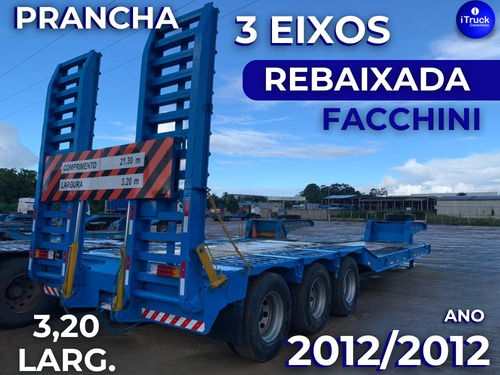 Carreta Prancha 3e Rebaixada 2012 Facchini 3,20 L. = Randon
