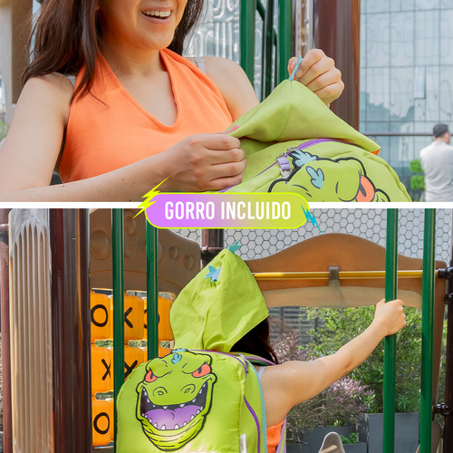 Mochila Reptar Con Gorrito Rugrats Por Yadatex