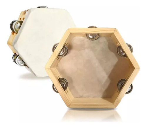 Pandereta Hexagonal De 8´´ Pax-8 Rmx