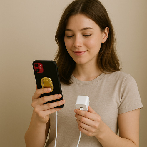 Cargador Celular Carga 20w Para Iphone Usb-c Lightning Blanco