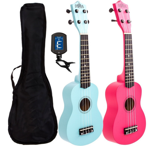 Imagen 1 de 10 de Ukelele Electroacustico Bamboo Soprano Colores + Afinador