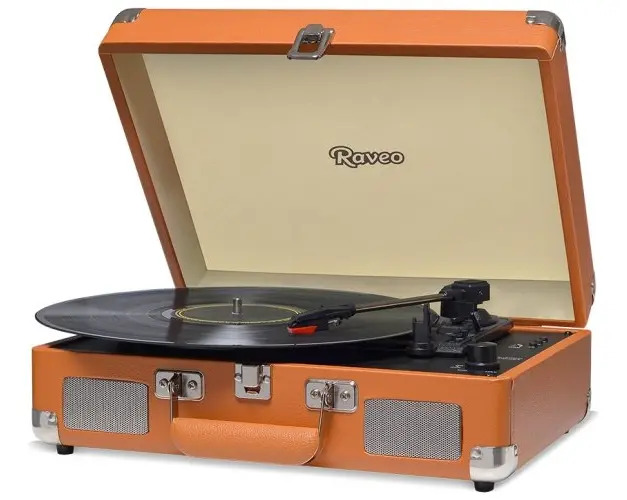 Vitrola Raveo Sonetto Chrome Cor Caramelo Sistema De Som Hi-fi