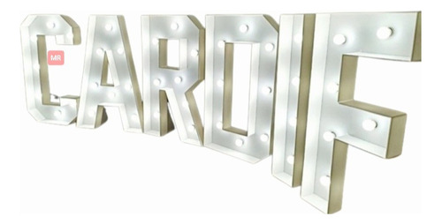 Letras Y Números Gigantes Con Luces Led Para Eventos Fiestas