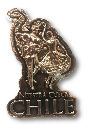 Magnético Nuestra Cueca Chile Cobrizado