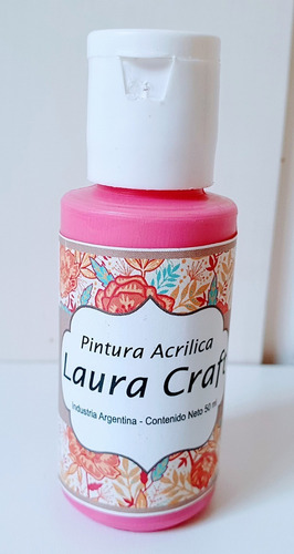 Imagen 2 de 6 de Acrílicos Laura Craft X 5 Colores Set De Rosas