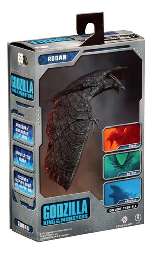 Figura De Acción De Godzilla Rodan Mothra De Neca 2019, Rega