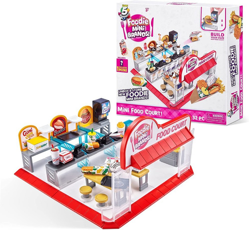 Mini Brands Toys Set Foodie Zona De Fast Food 5 Sorpresas